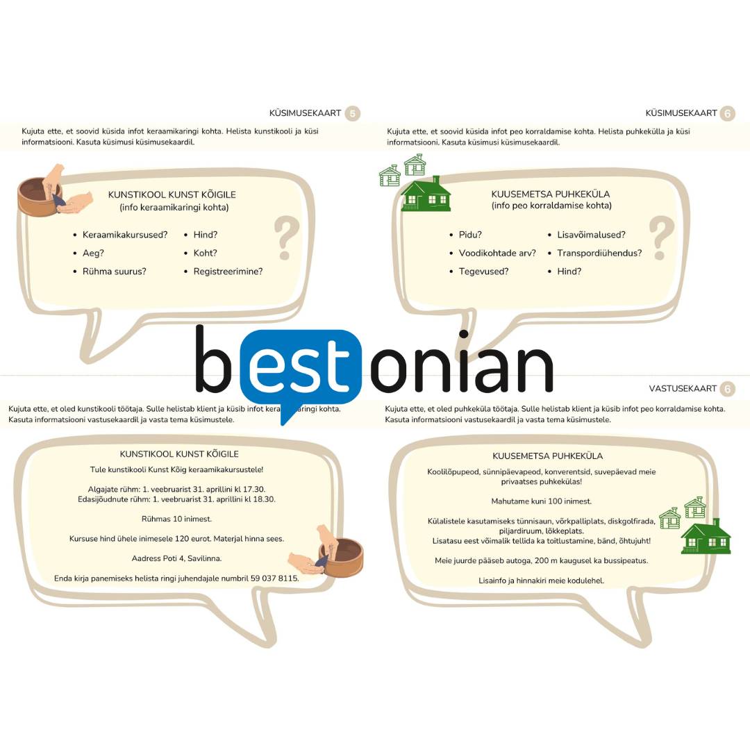 B1-taseme lõpueksami/tasemeeksami rääkimisosa 2. osa lisamaterjal - Image 4