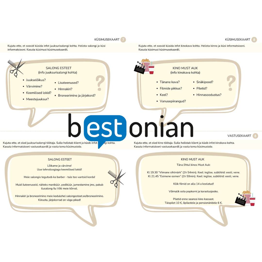 B1-taseme lõpueksami/tasemeeksami rääkimisosa 2. osa lisamaterjal - Image 5