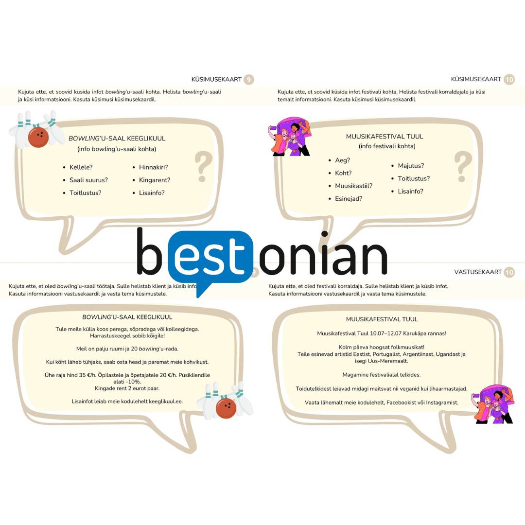 B1-taseme lõpueksami/tasemeeksami rääkimisosa 2. osa lisamaterjal - Image 6