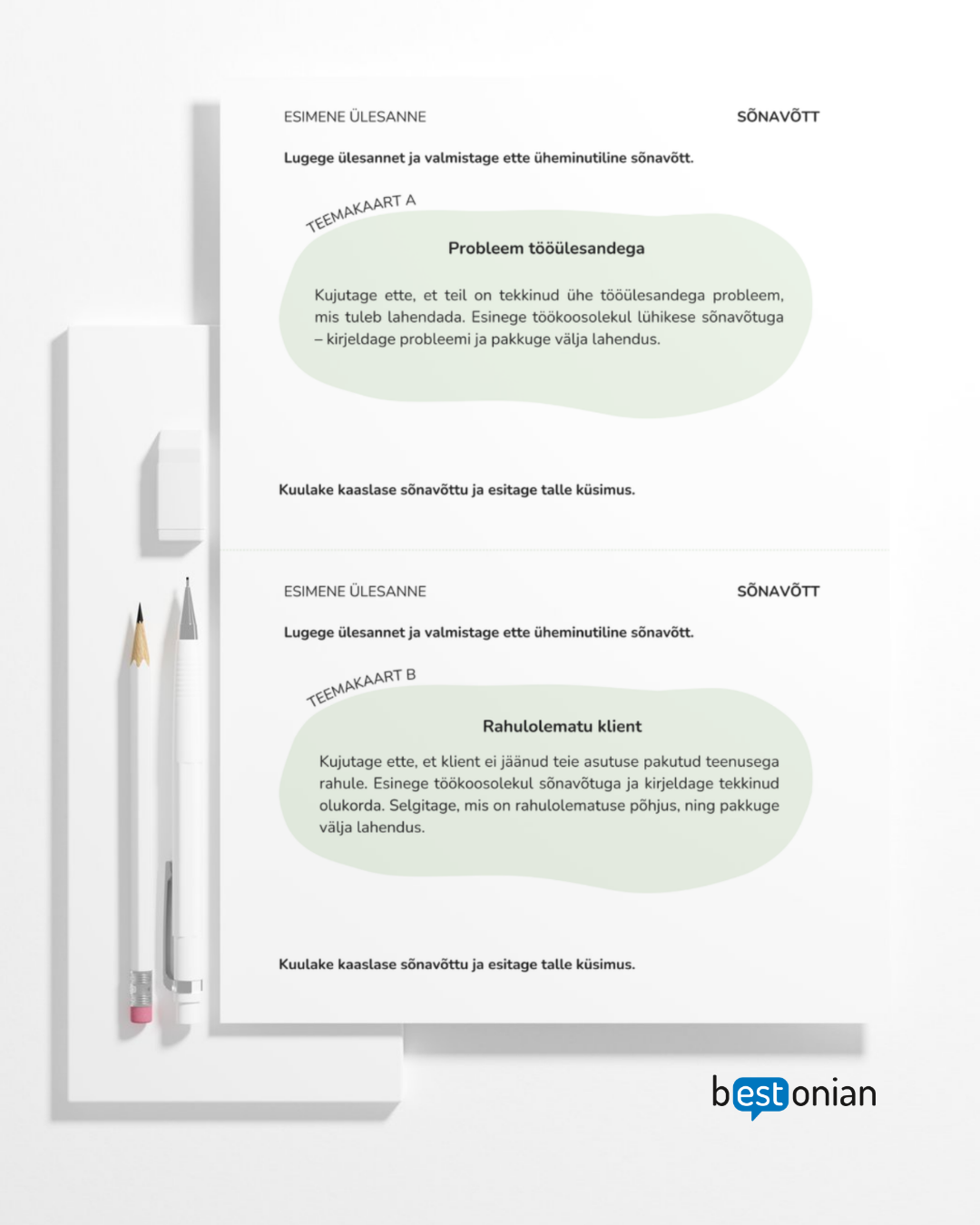 B2 tasemeeksami rääkimisosa esimese ülesande lisamaterjal - Image 3